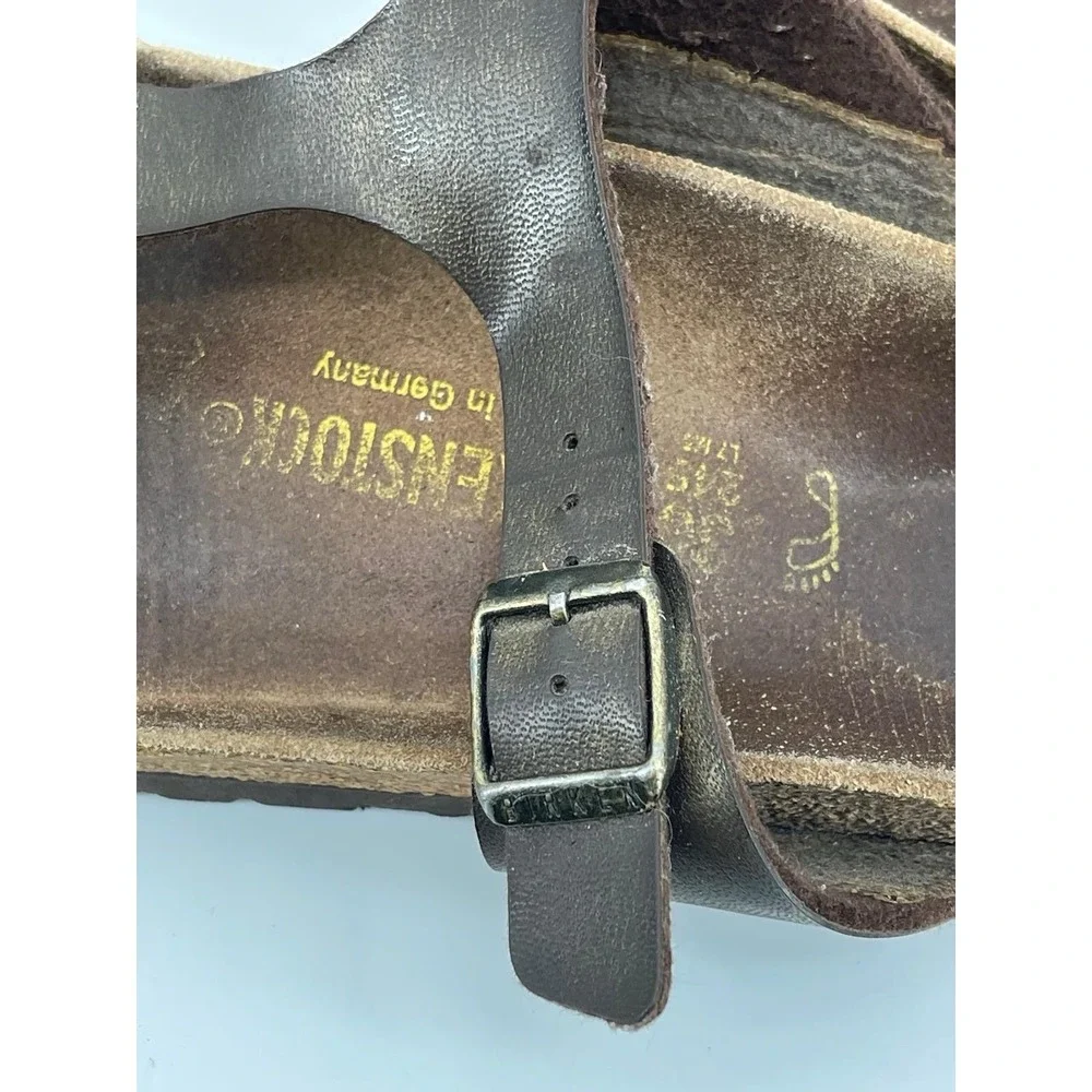 Birkenstock Women's Gizeh Bronze Brown Thong 38 Comfort Sandals Size 7 - Picture 5 of 11